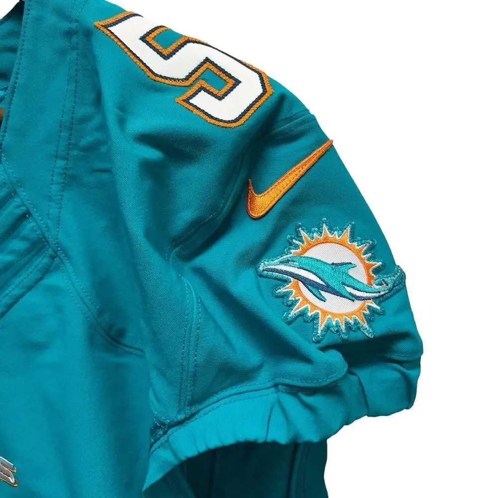 Rare 2016 Mike Poincey #51‎ Game Issued Miami Dolphins Nike Jersey Sz 42